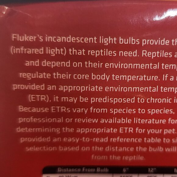 Fluker's 75W Incandescent Reptile Lighting Basking Bulb 120V 12"-18" Distance - Picture 8 of 16